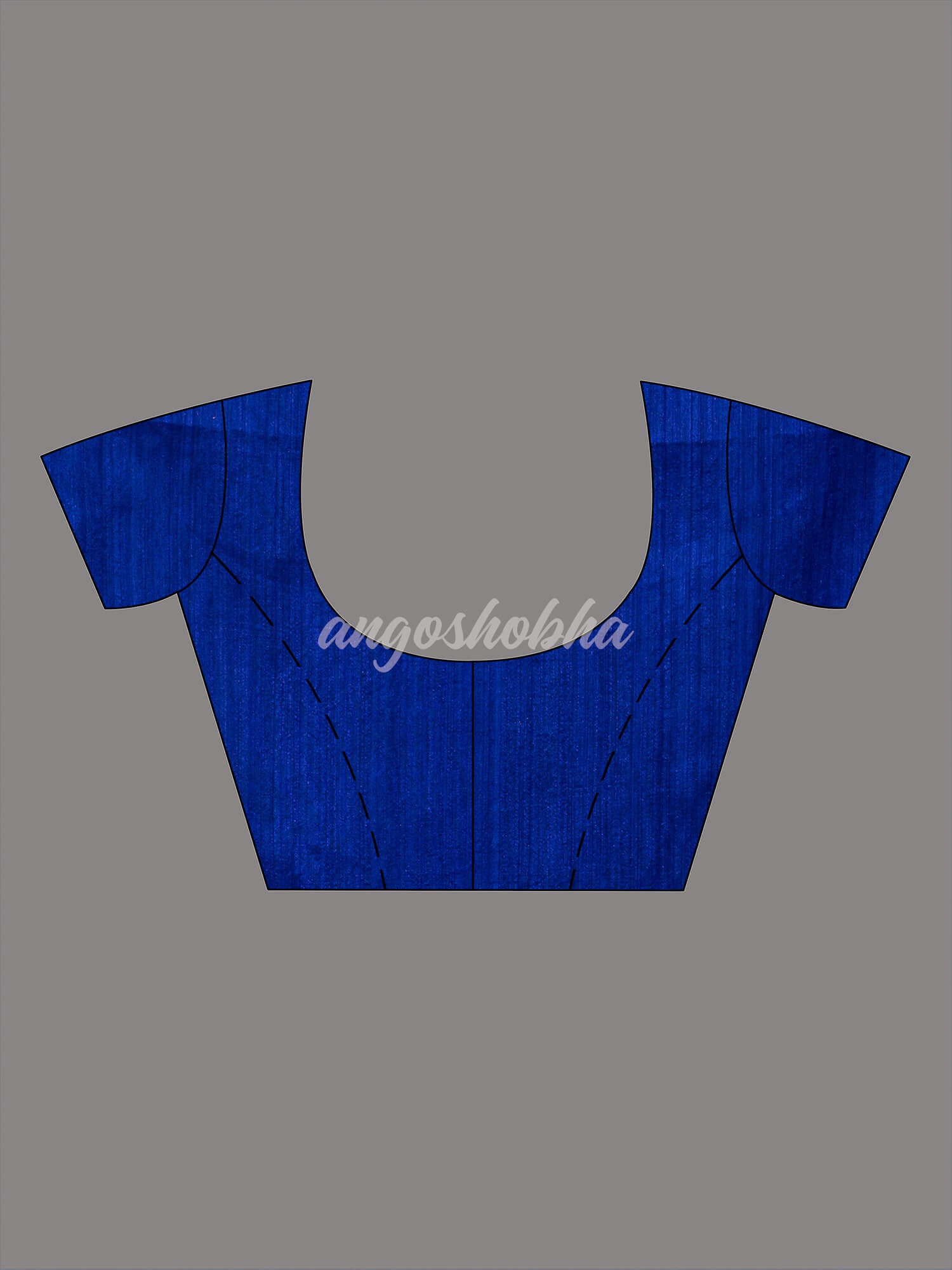 Blue Half Half Matka Silk Handwoven Saree