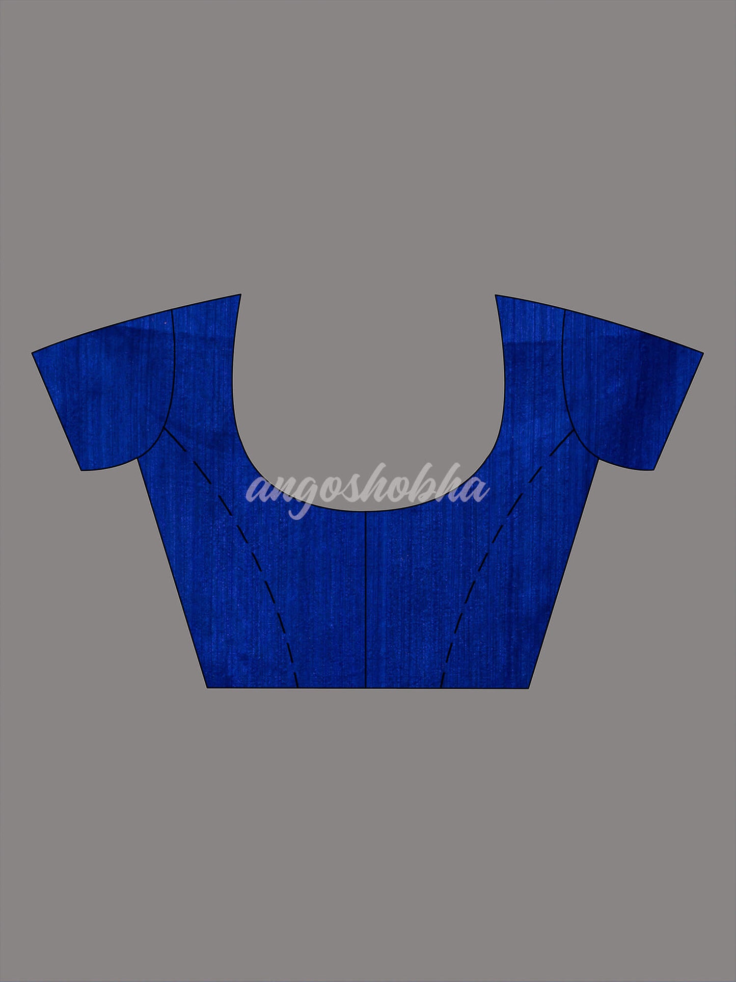 Blue Half Half Matka Silk Handwoven Saree