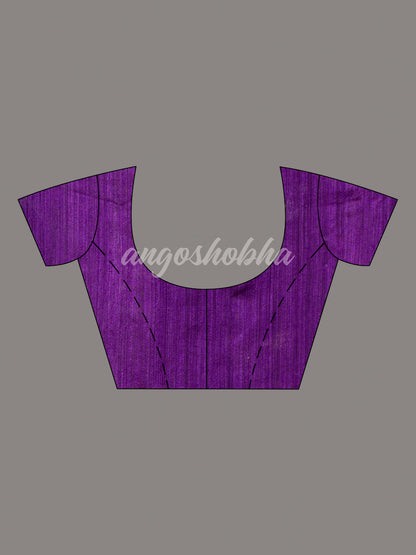 Traditional Purple Matka Silk Sequin Soft Jamdani Saree