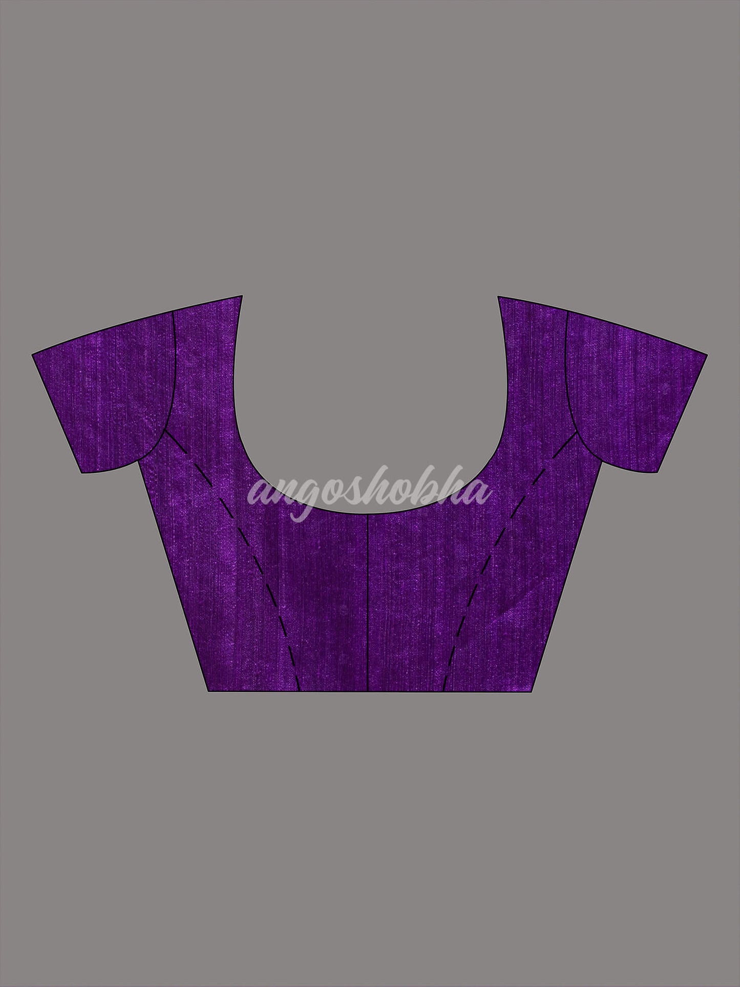 Purple Colour Half Half Silk Matka Sequins Handwoven Saree