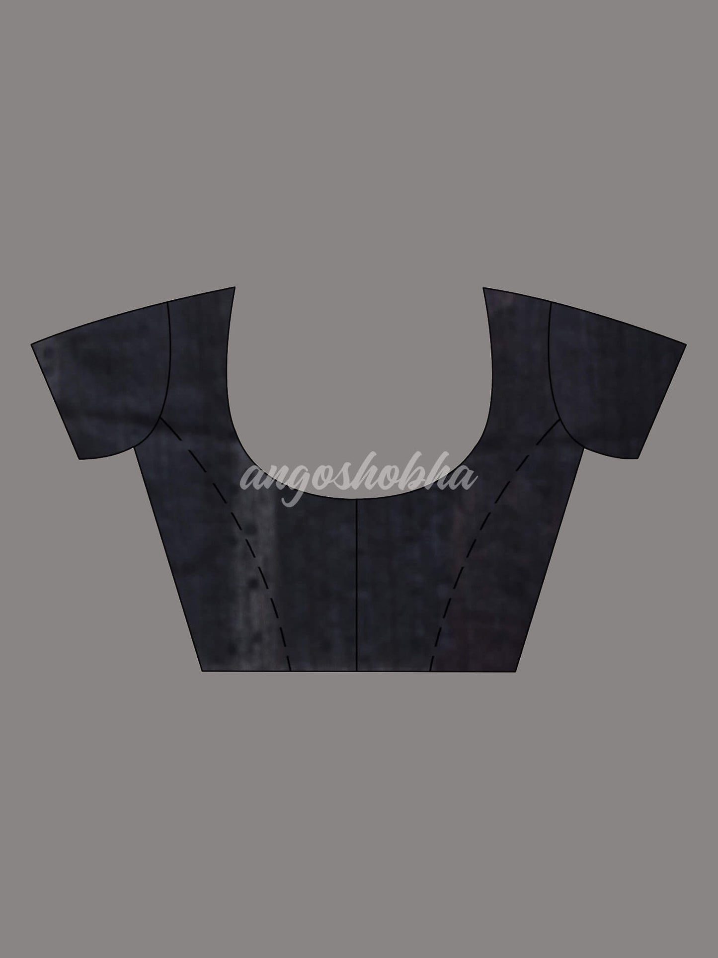 Black Colour Half Half Silk Matka Sequins Handwoven Saree