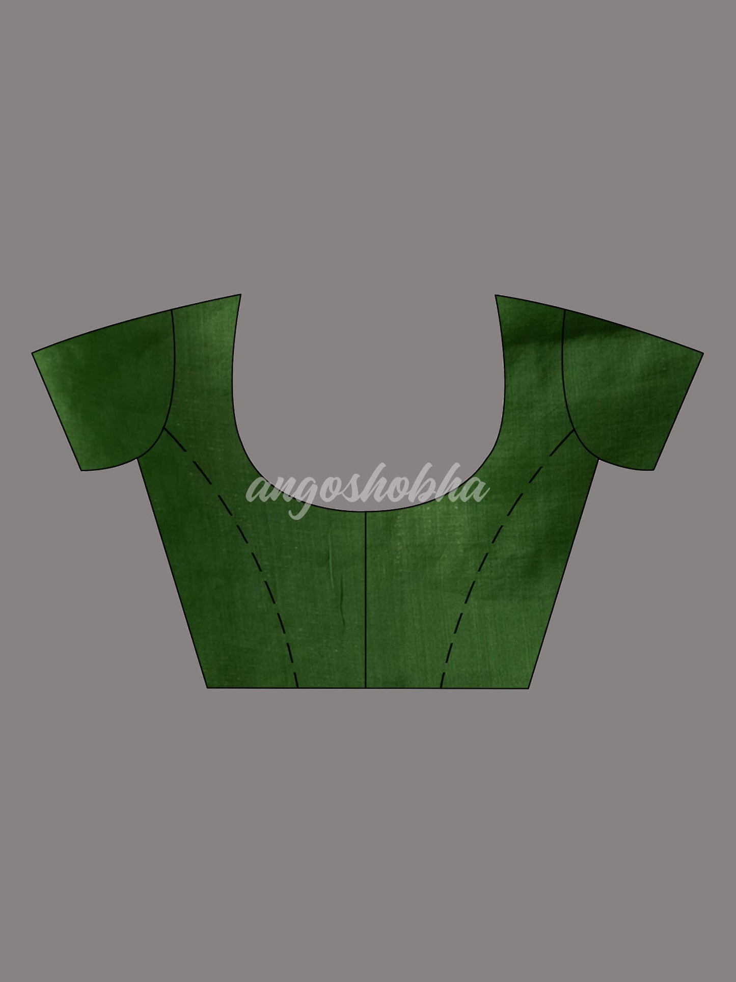 Green Silk White Flowers Motive Handwoven Muslin Saree