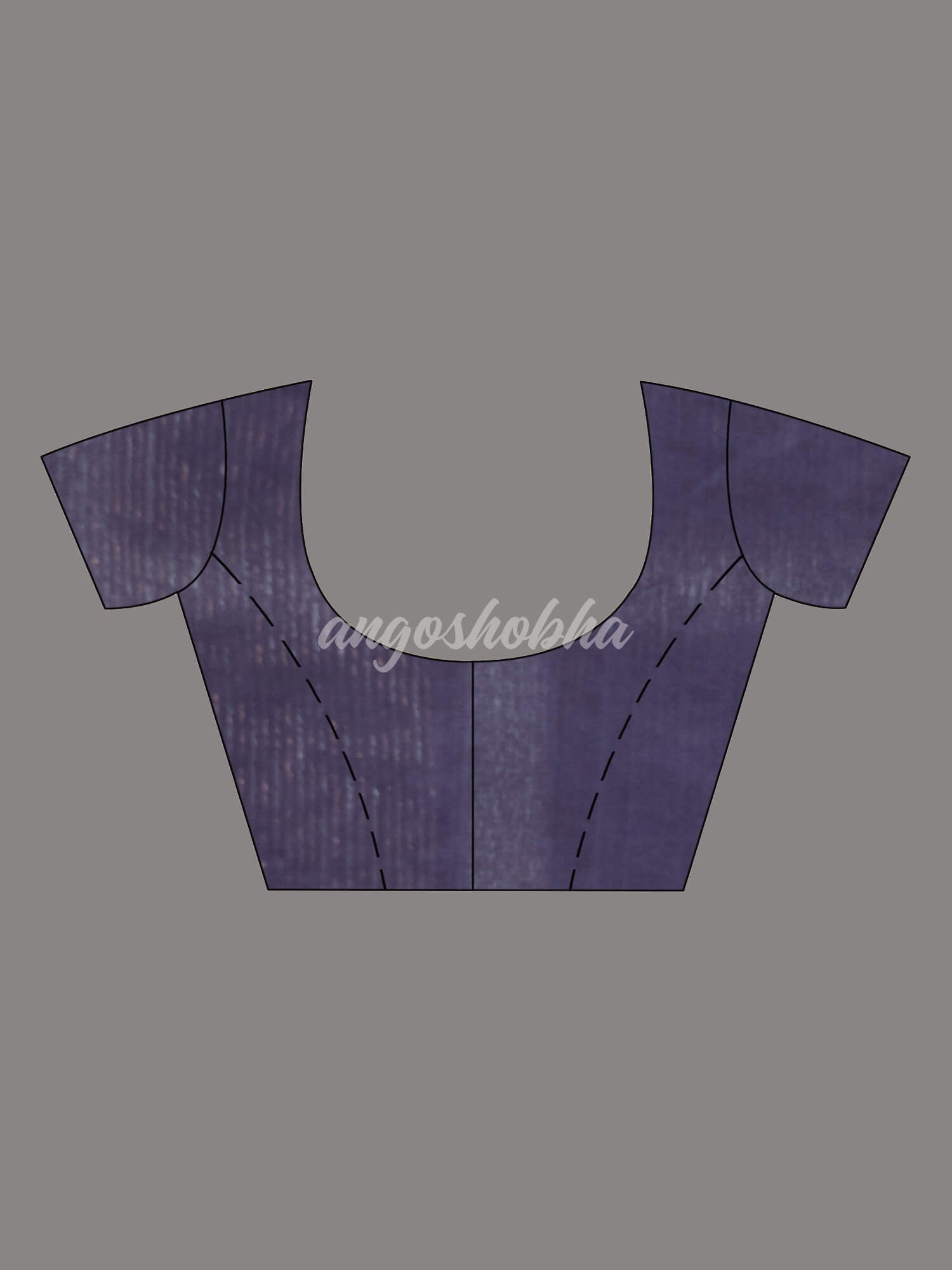 Misty Blue Silk White Flowers Motive Handwoven Muslin Saree