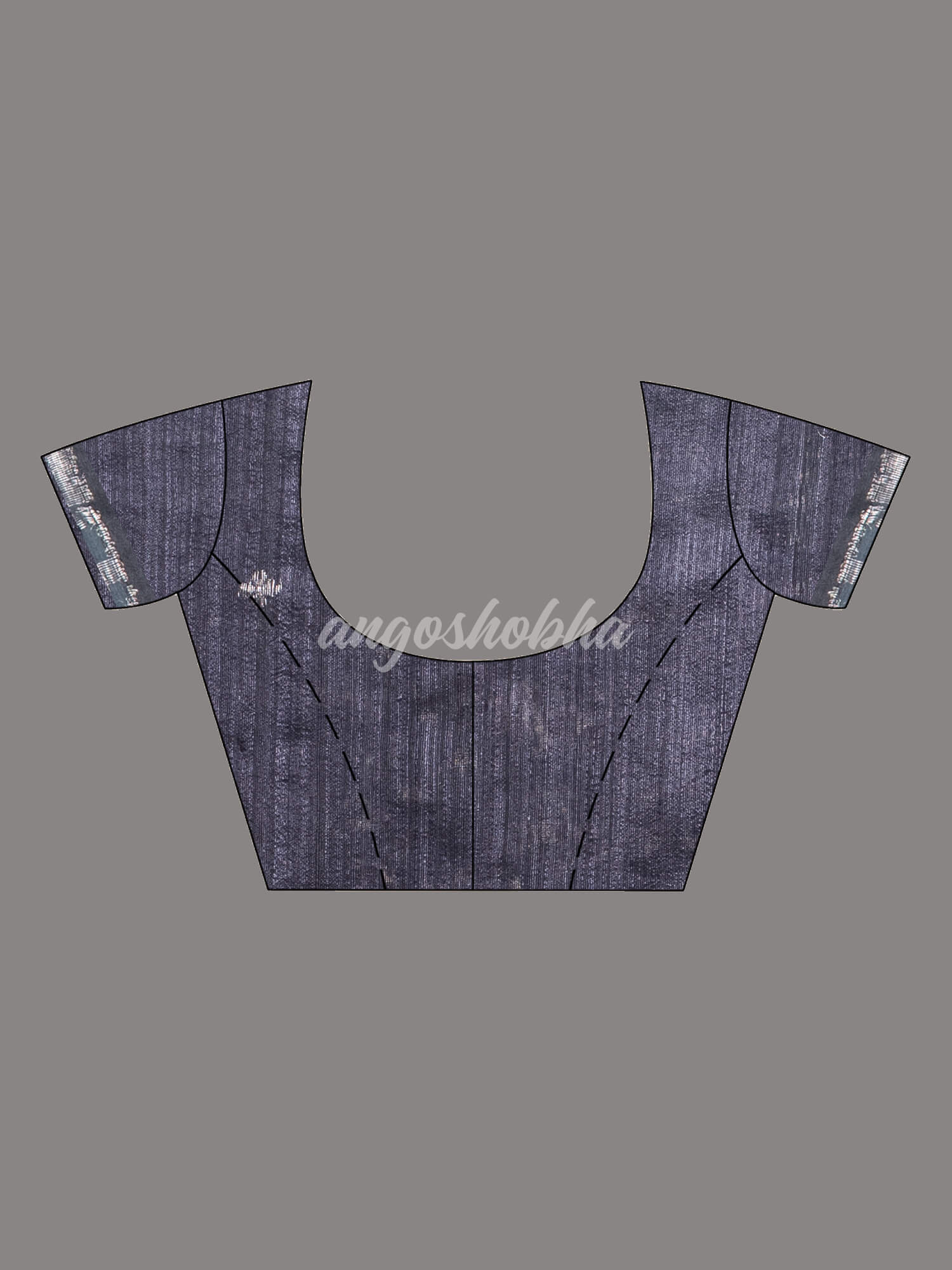 Black Silk Muslin Body and The Hem with Intricate Silver Motifs Design  Handwoven Saree