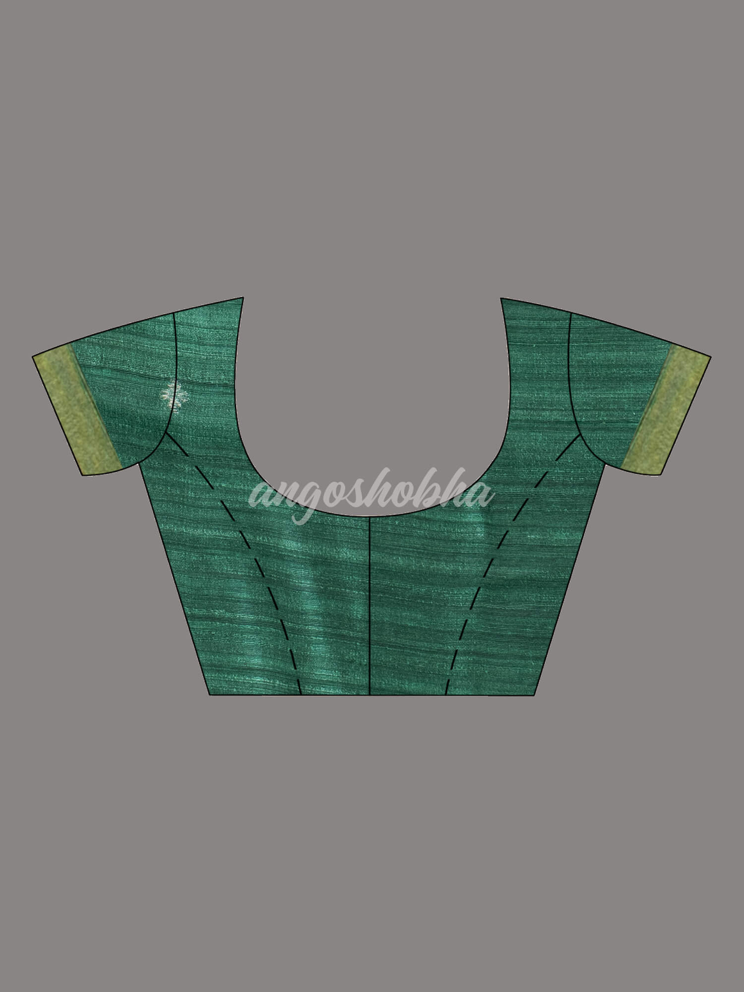 Bottle Green Silk Muslin Body and The Hem with Intricate Silver Motifs Design  Handwoven Saree