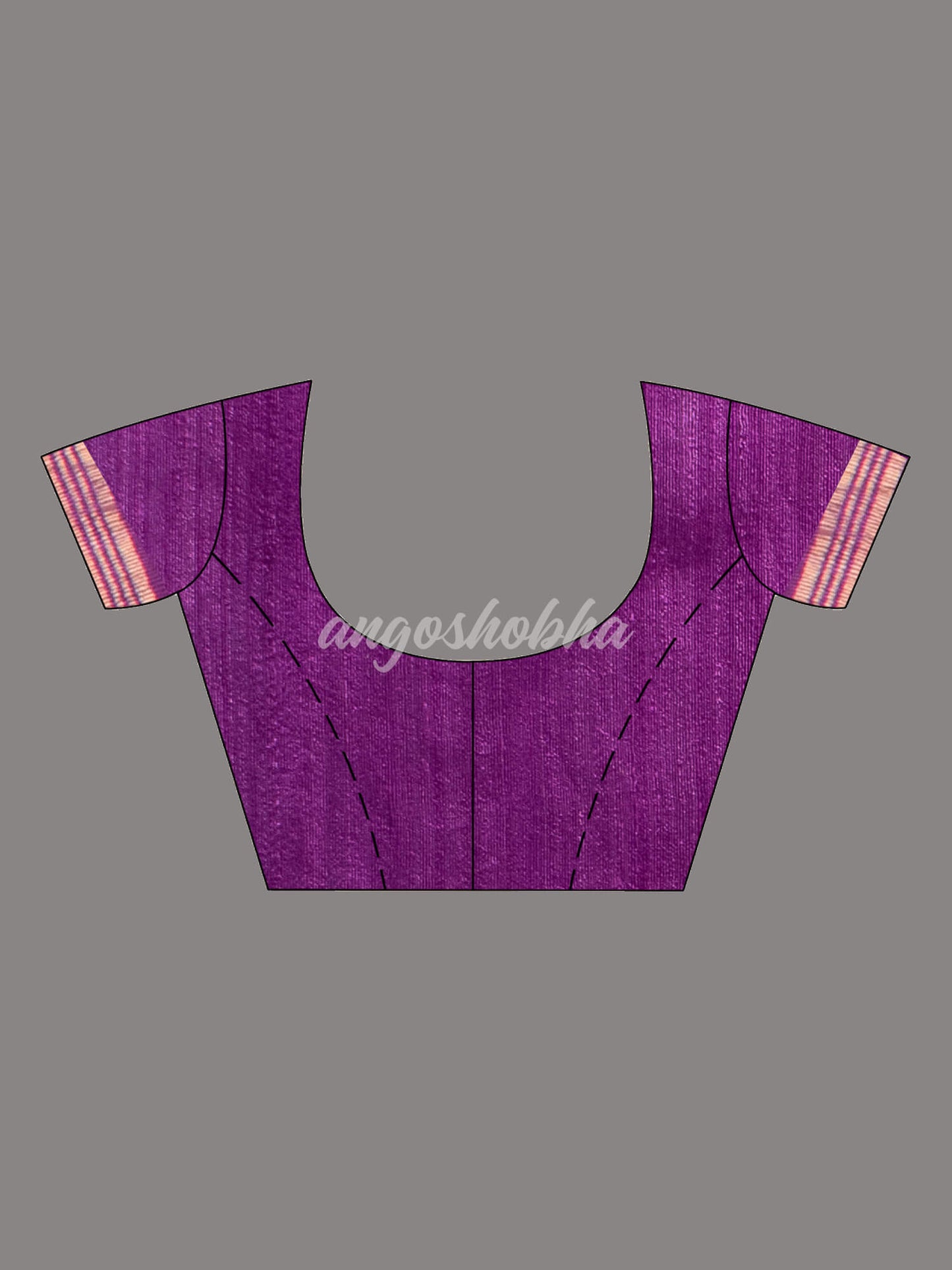 Traditional Purple Muslin Silk Zari Work Handloom Saree