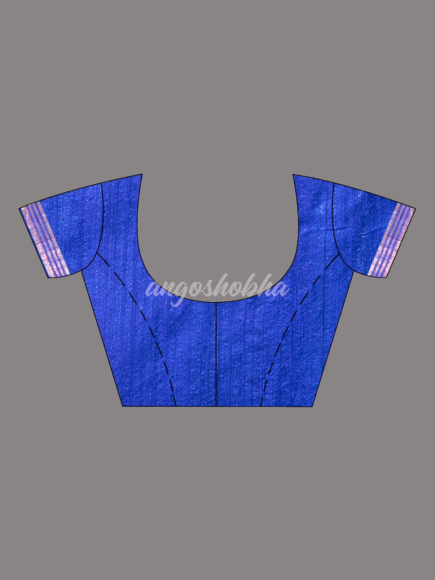 Traditional Blue Muslin Silk Zari Work Handloom Saree