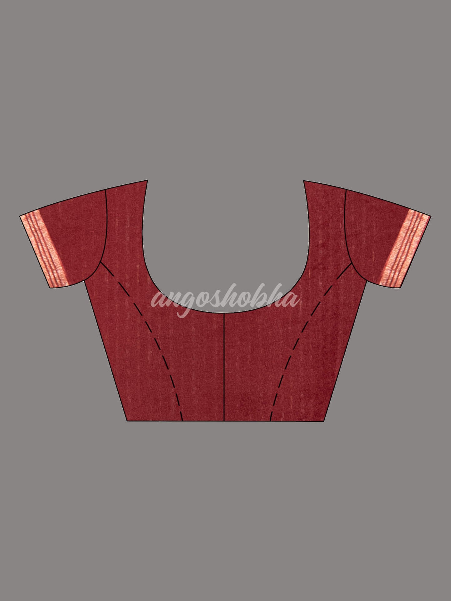 Traditional Marron Muslin Silk Zari Work Handloom Saree