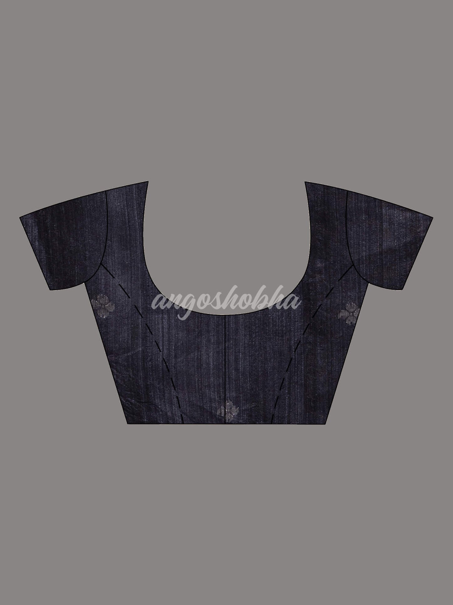 Traditional Black Muslin Silk Zari Work Handloom Saree