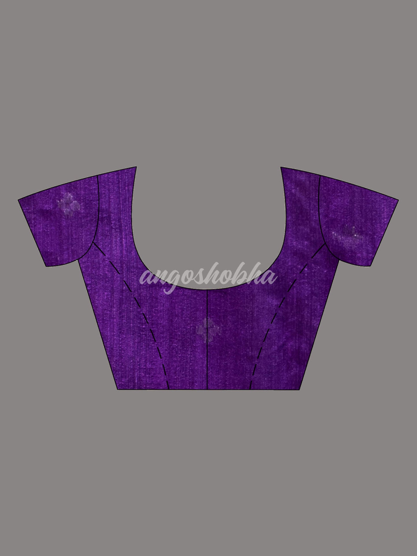 Traditional Purple Muslin Silk Zari Work Handloom Saree