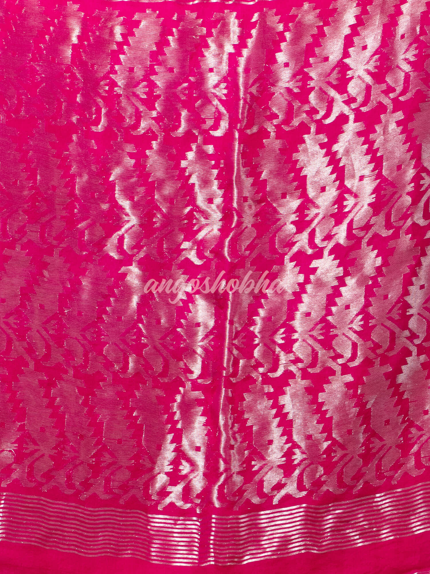 Traditional Pink Muslin Silk Zari Work Handloom Saree