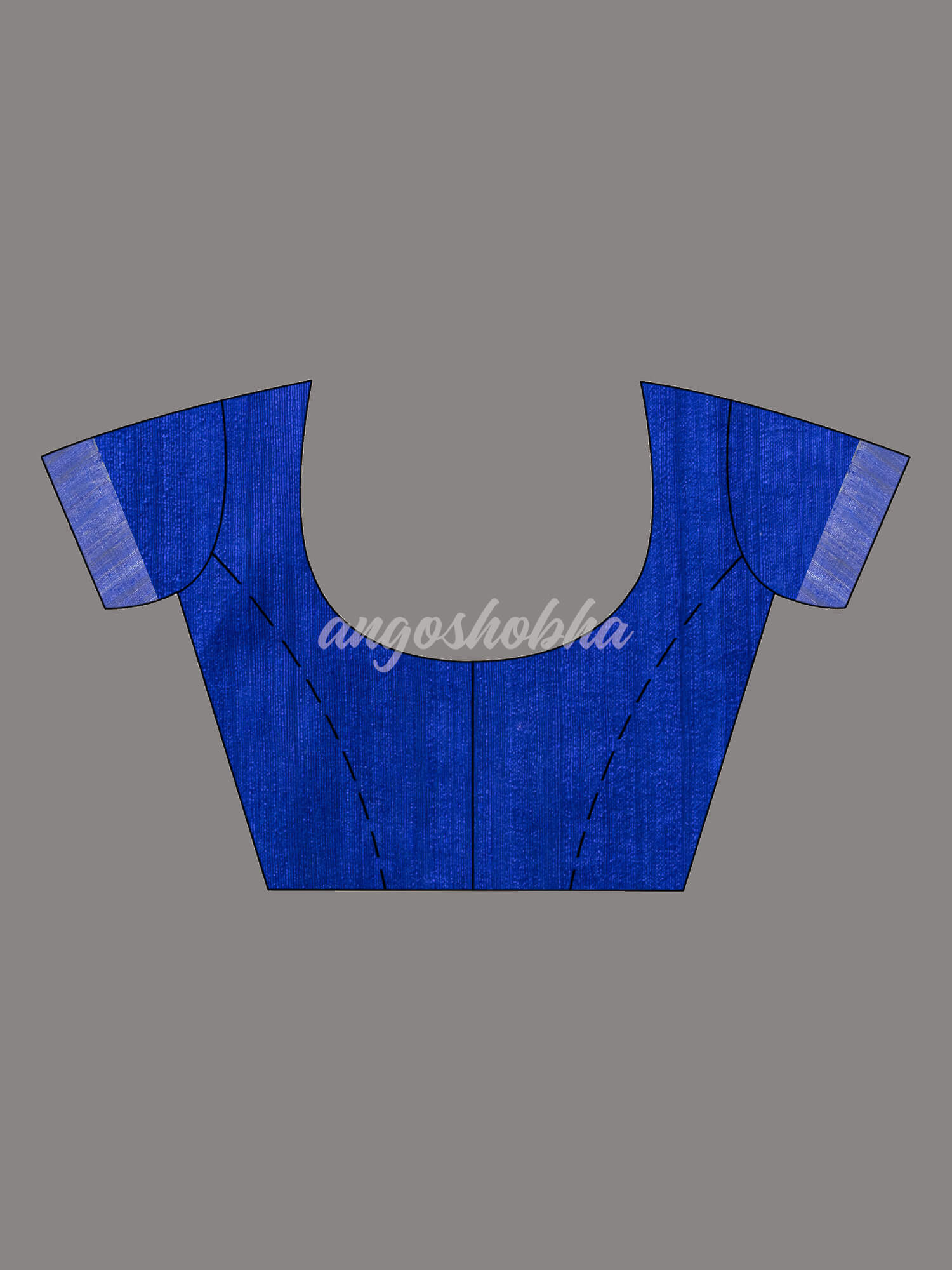 Traditional Royal Blue Muslin Silk Zari Work Handloom Saree