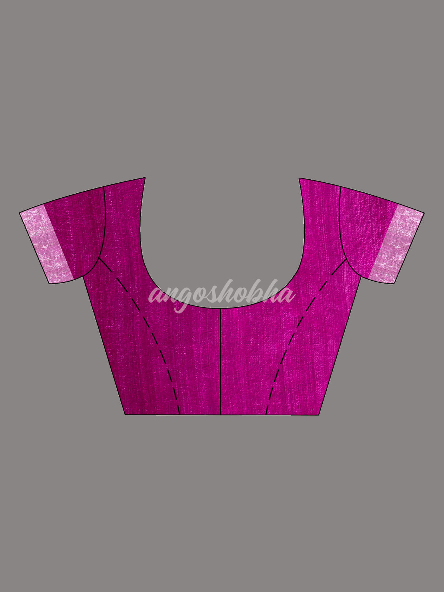 Traditional Magenta Muslin Silk Zari Work Handloom Saree