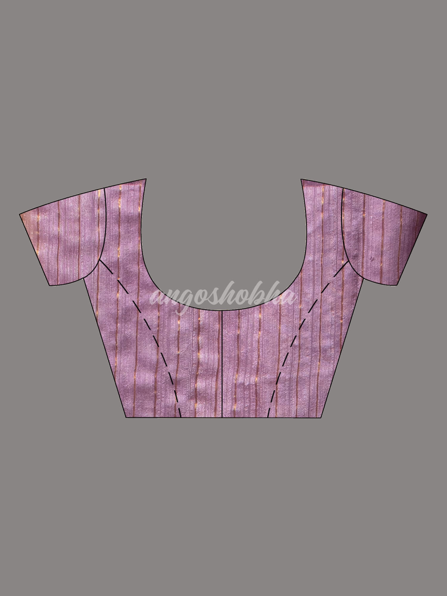 Lilac Purple Pure Muslin Silk Handwoven Saree