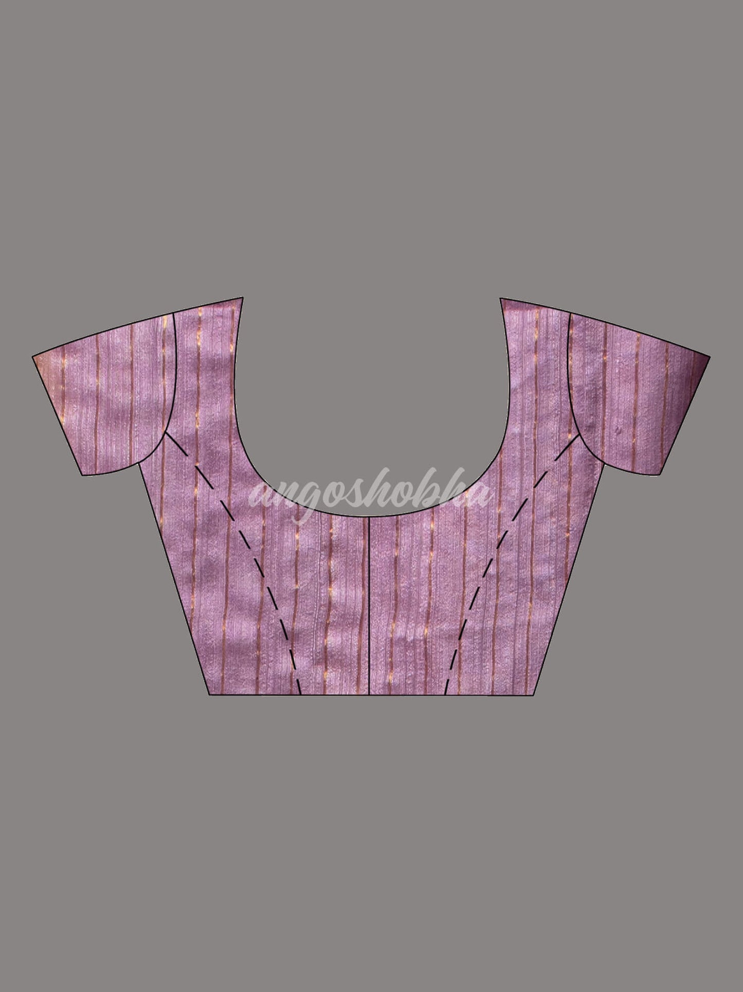 Lilac Purple Pure Muslin Silk Handwoven Saree
