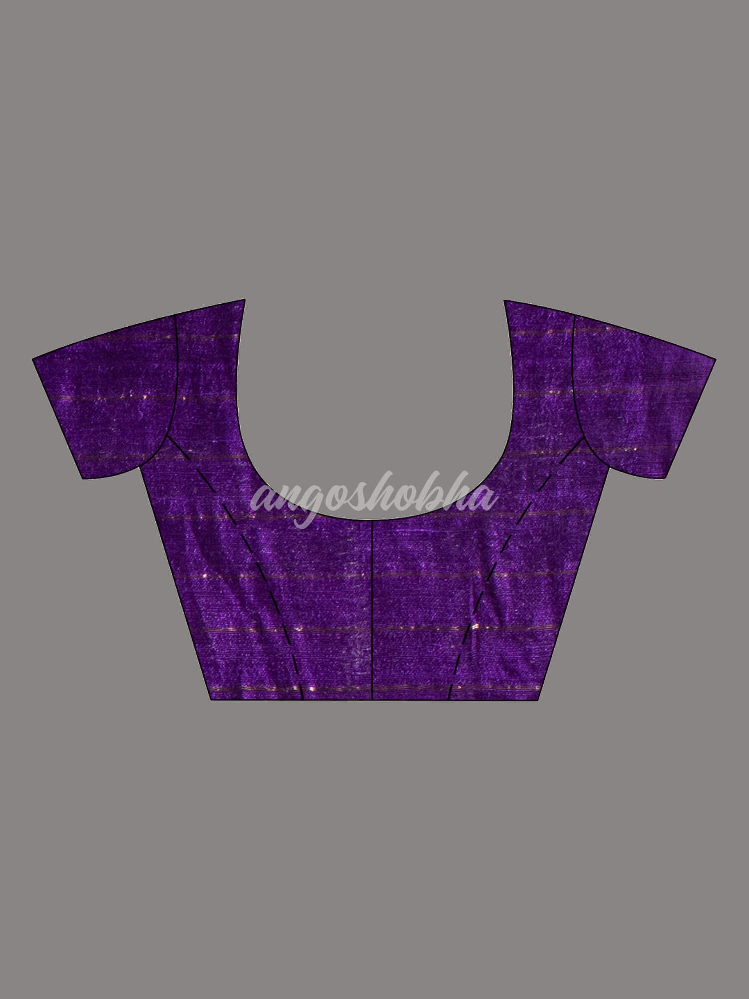Purple Pure Muslin Silk Handwoven Saree