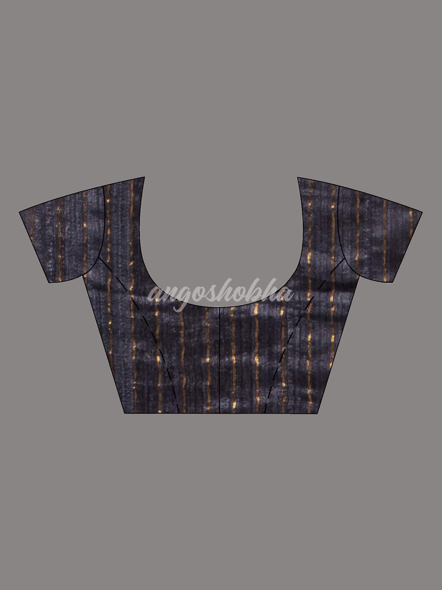 Black Pure Muslin Silk Handwoven Saree