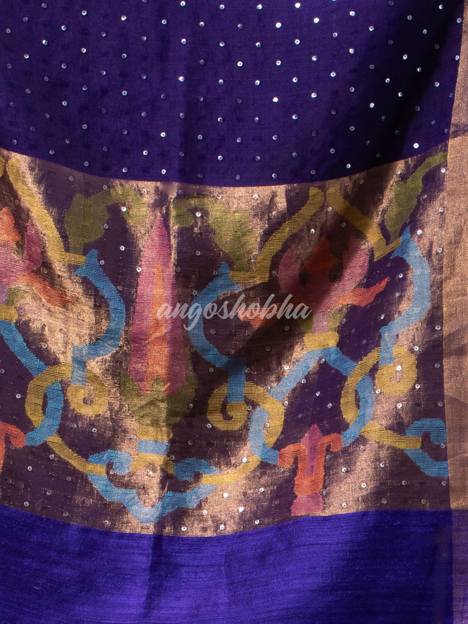 Royal Blue Paithani Matka Silk Handwoven Saree