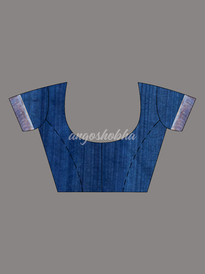 Ultramarine Paithani Matka Silk Handwoven Saree