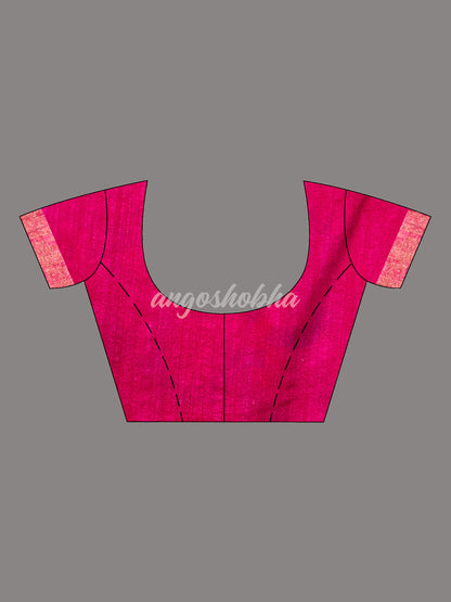 Fuscia Pink Paithani Matka Silk Handwoven Saree