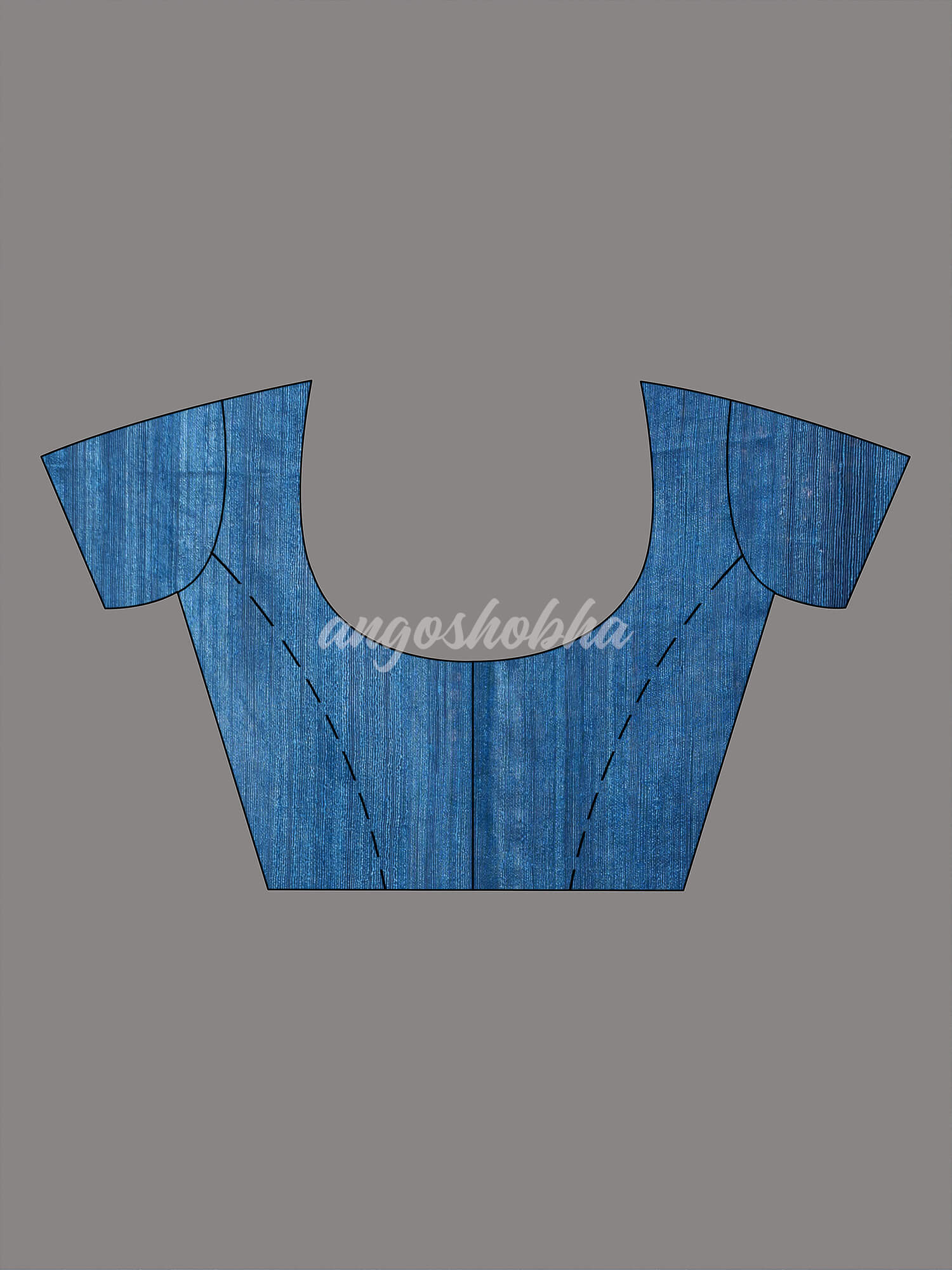 Sapphire Blue  Muslin Silk Handloom Saree