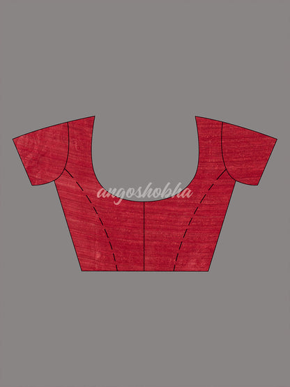Maroon Muslin Silk Handloom Saree