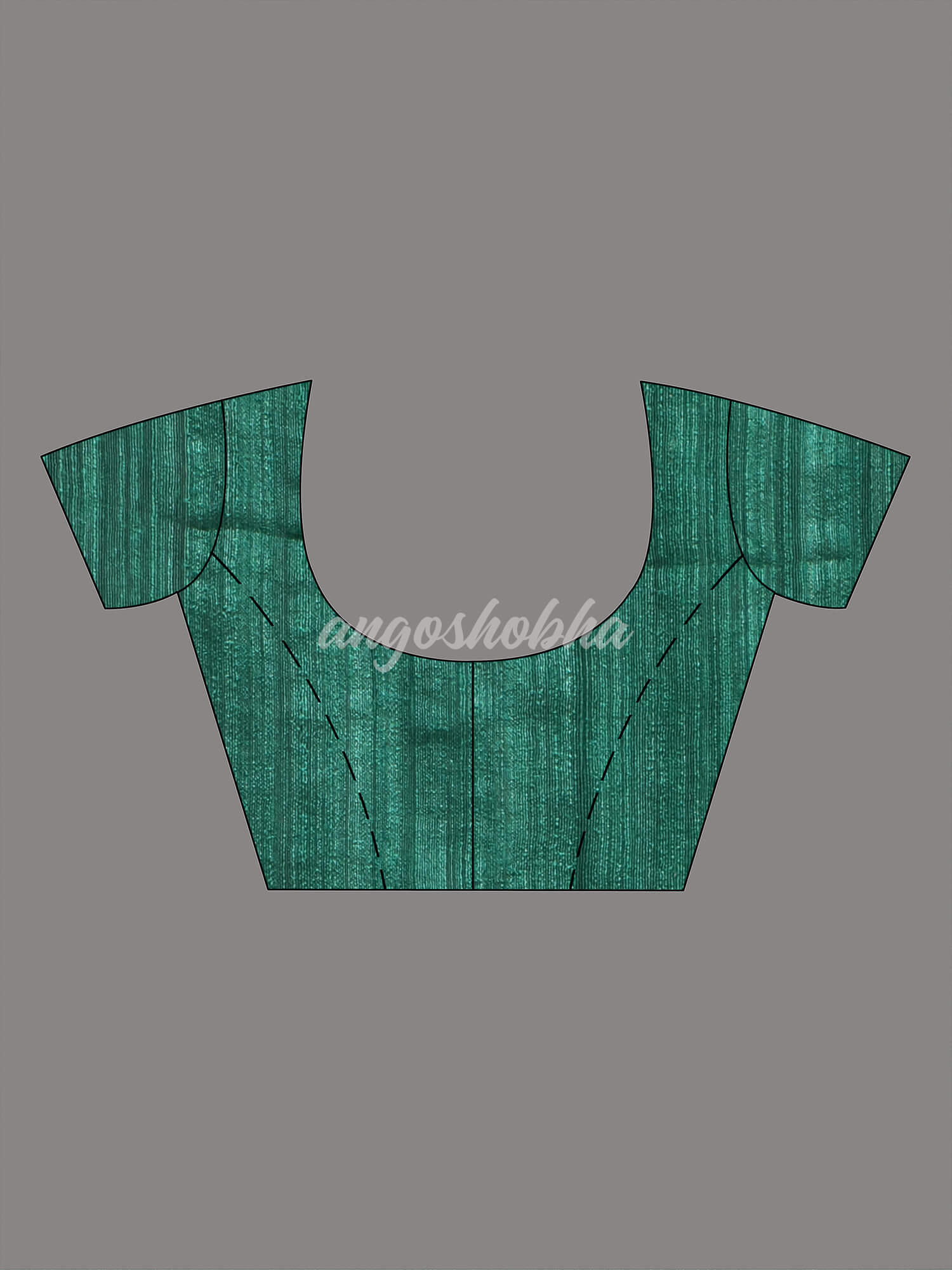 Myrtle Green  Muslin Silk Handloom Saree