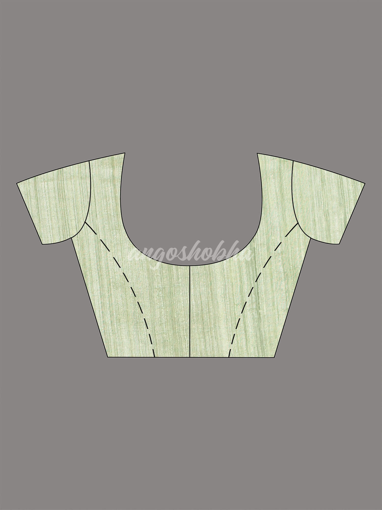 Honeydew Green Muslin Silk Handloom Saree