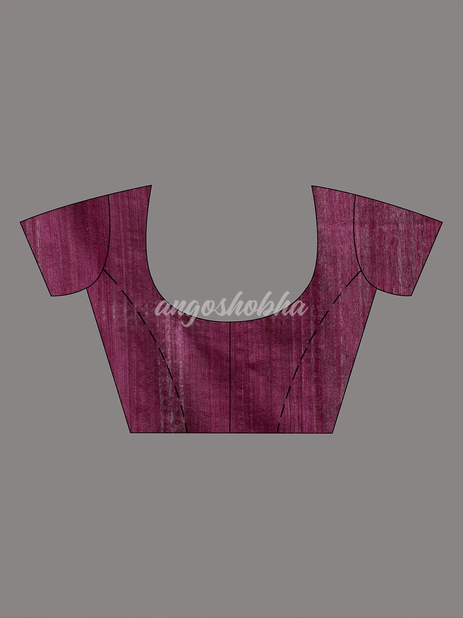 Wine  Muslin Silk Handloom Saree