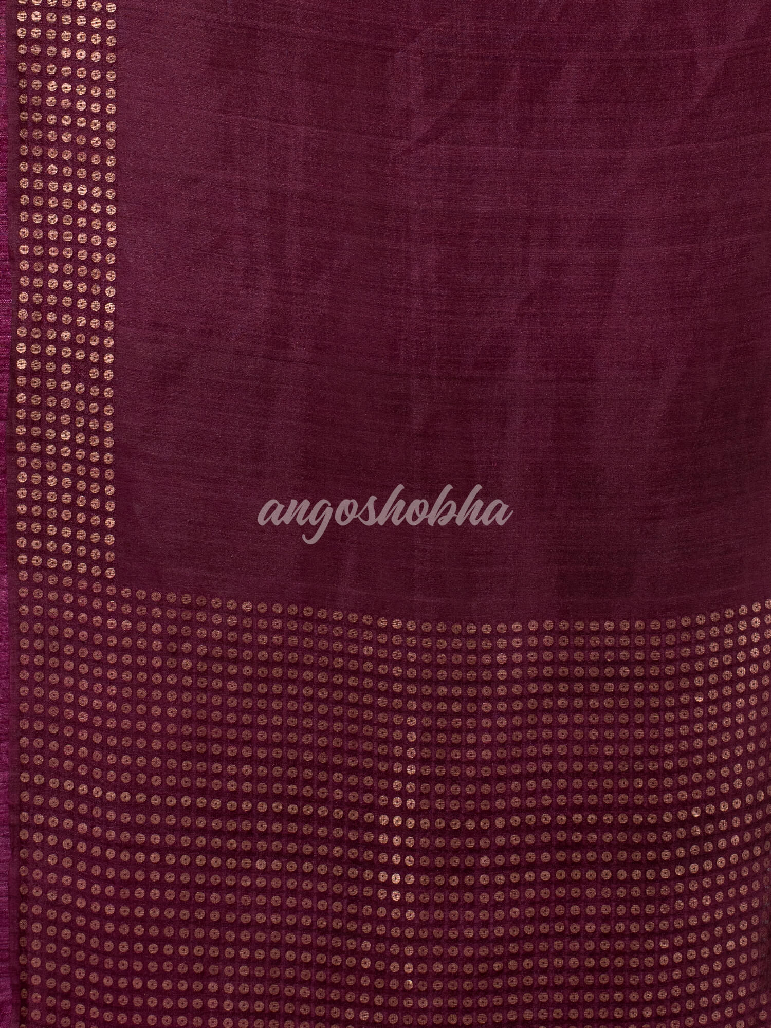 Wine  Muslin Silk Handloom Saree
