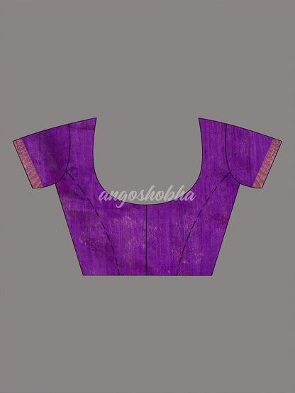 Purple Paithani Muslin Silk Handwoven Saree