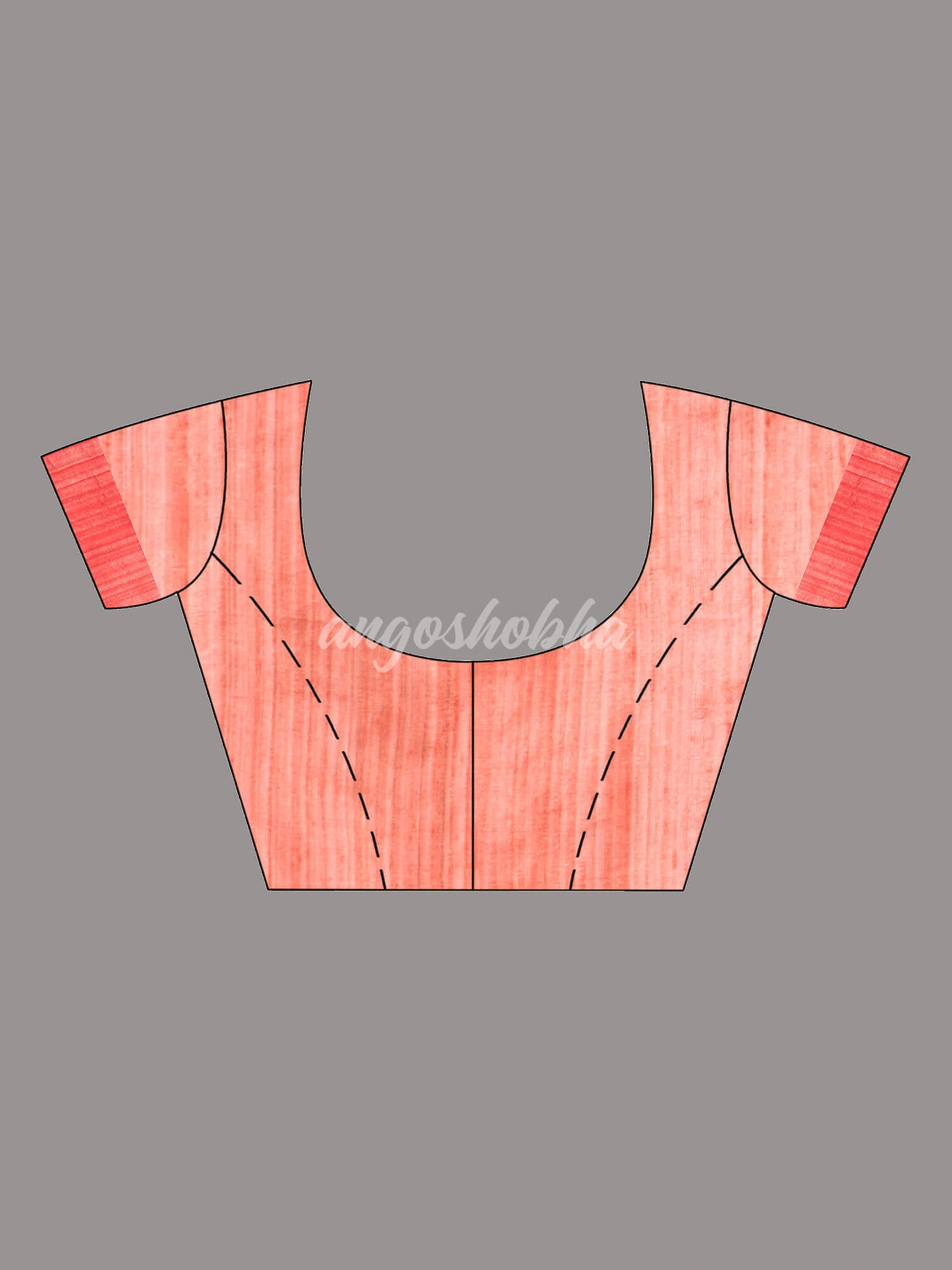 Red Silk Muslin Tissue Saree