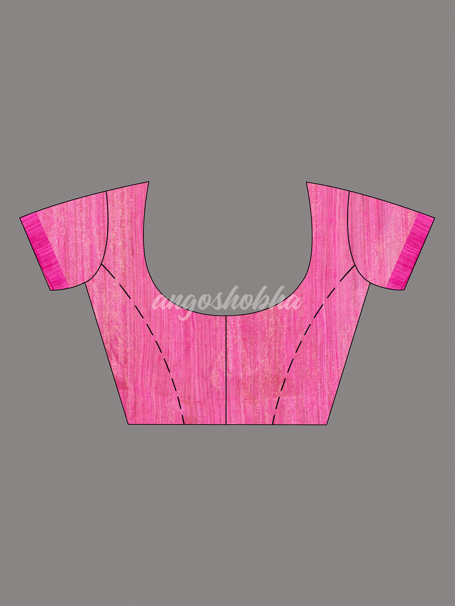 Magenta Silk Muslin Tissue Saree