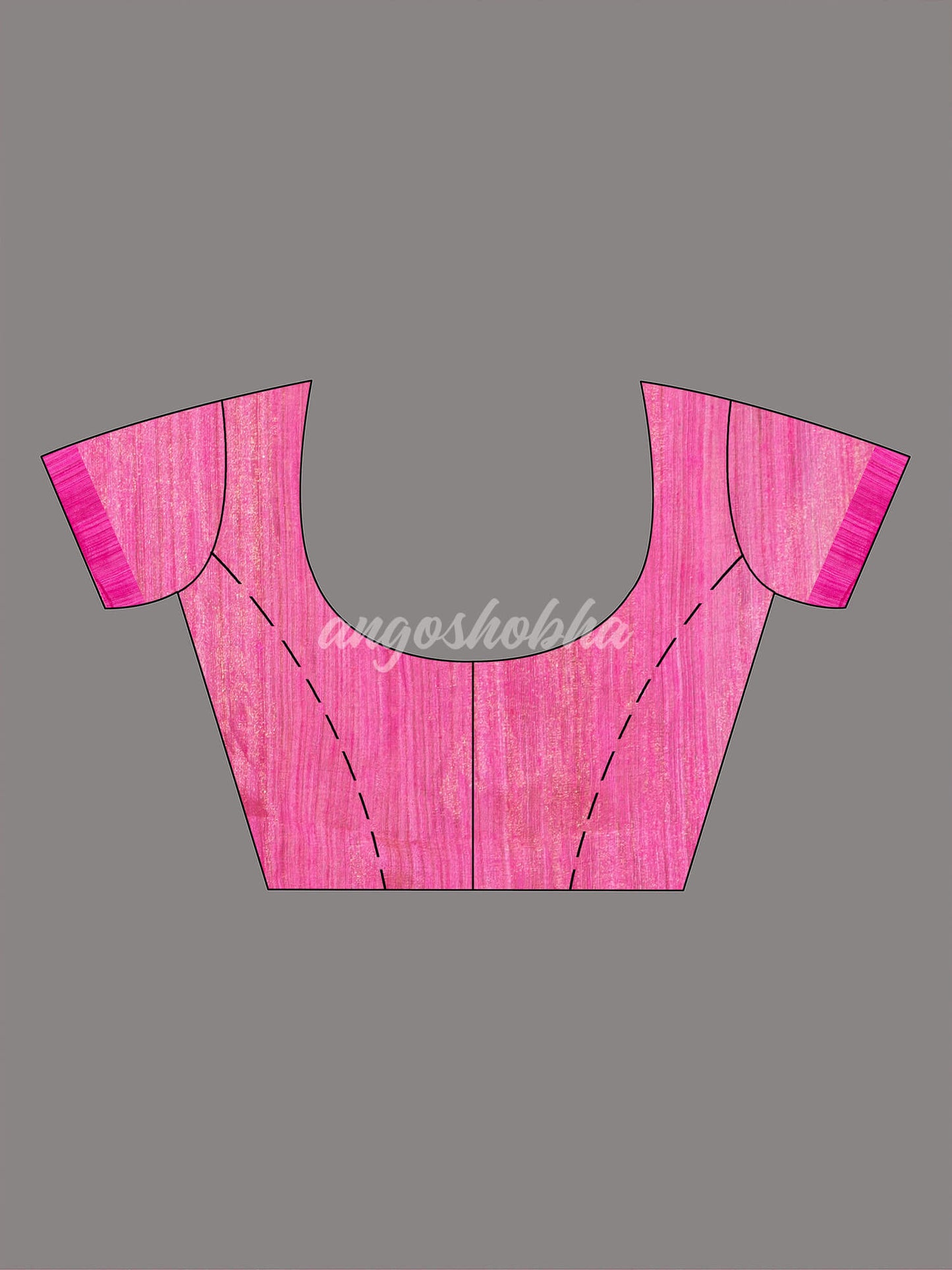 Magenta Silk Muslin Tissue Saree