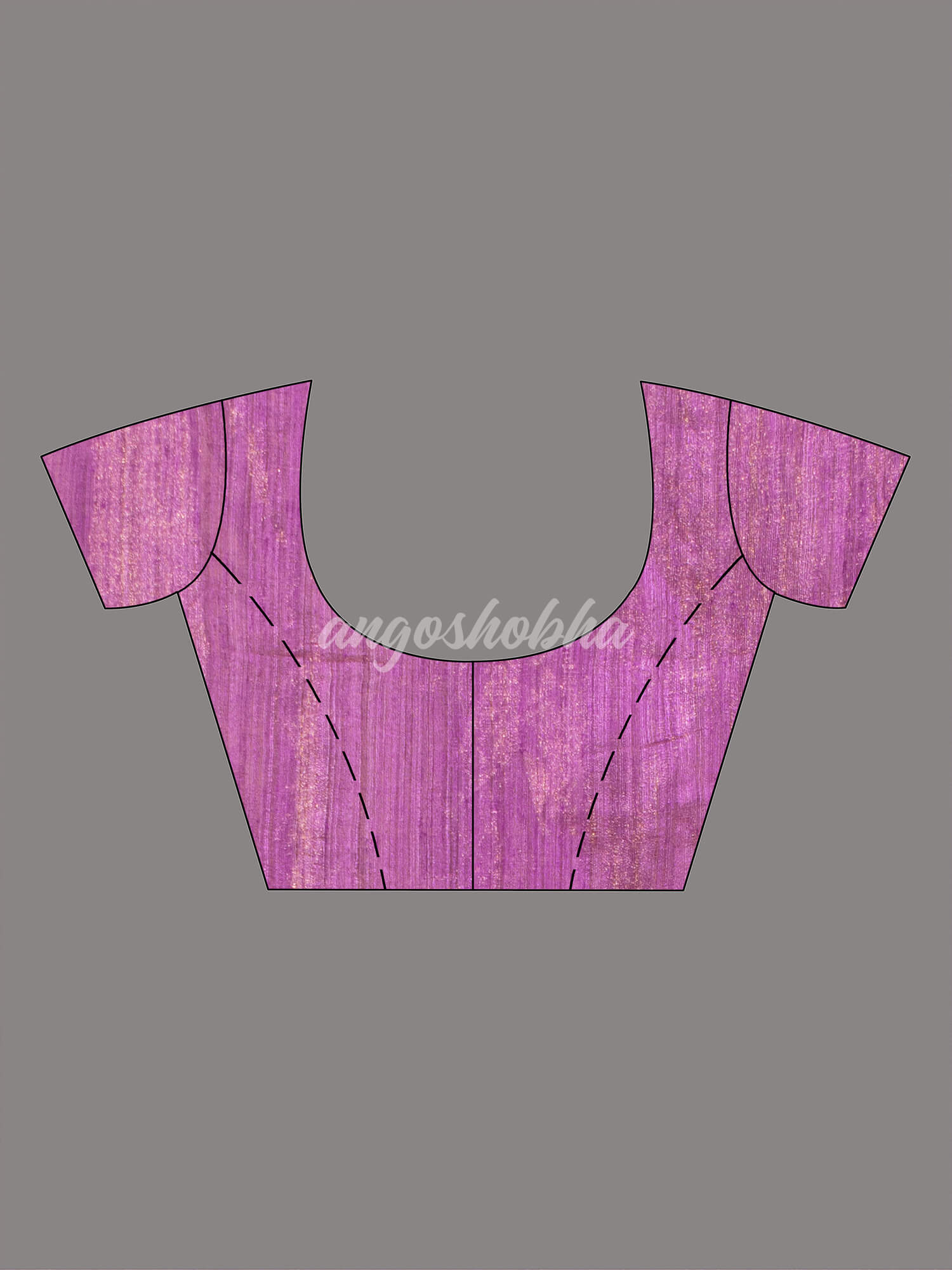 Purple Silk Muslin Tissue Saree