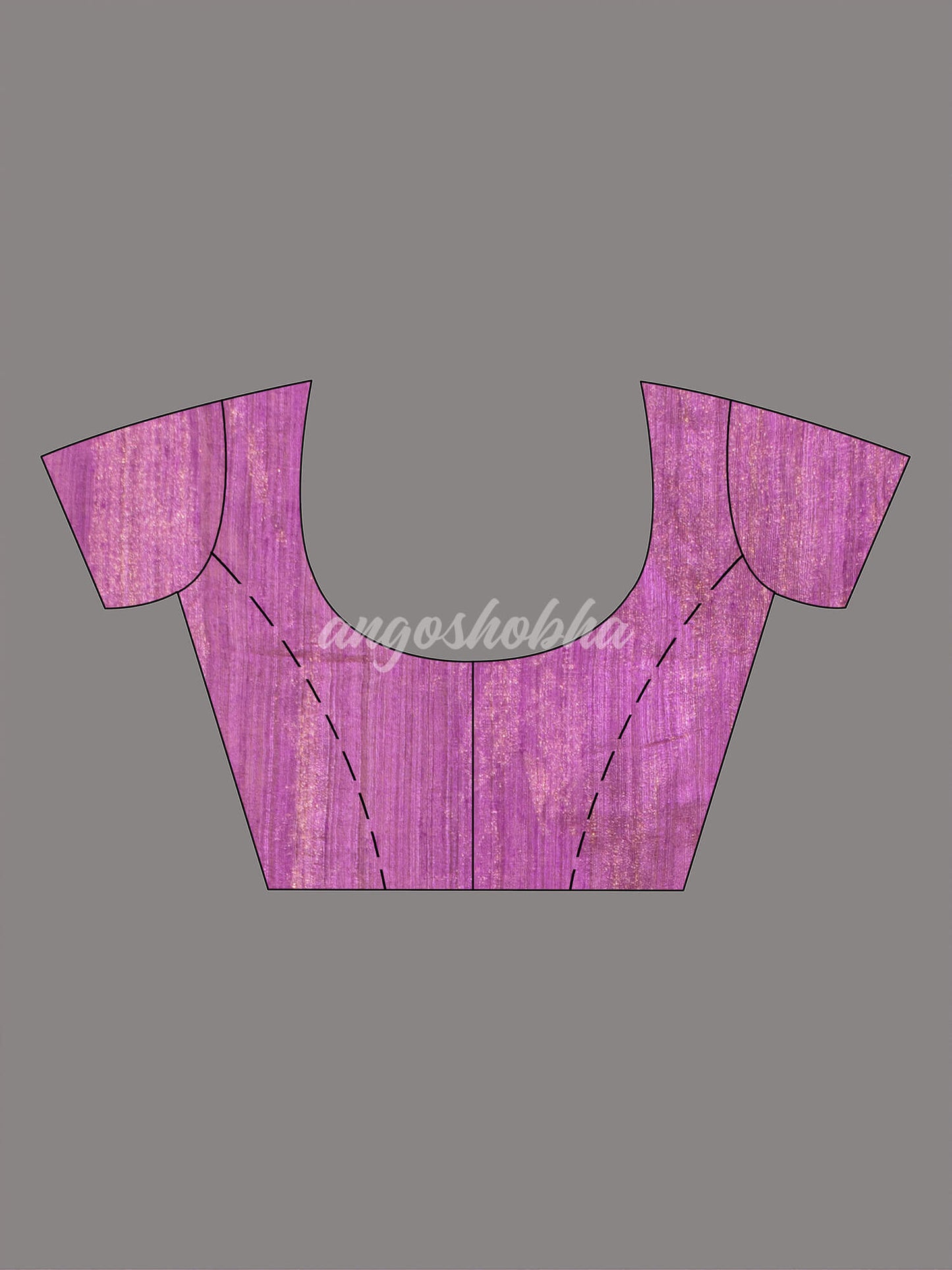 Purple Silk Muslin Tissue Saree