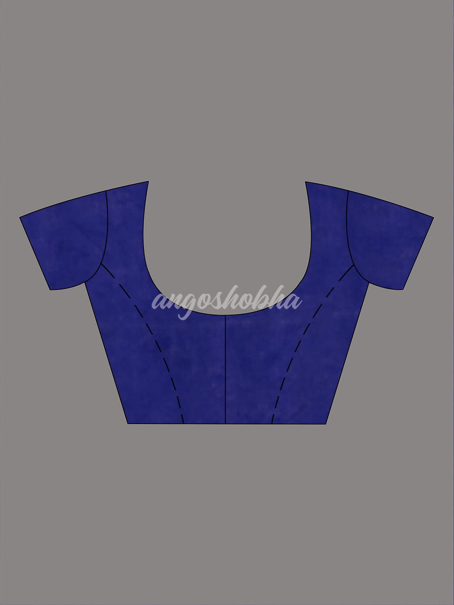 Blue Silk White Flowers Motive Handwoven Muslin Saree