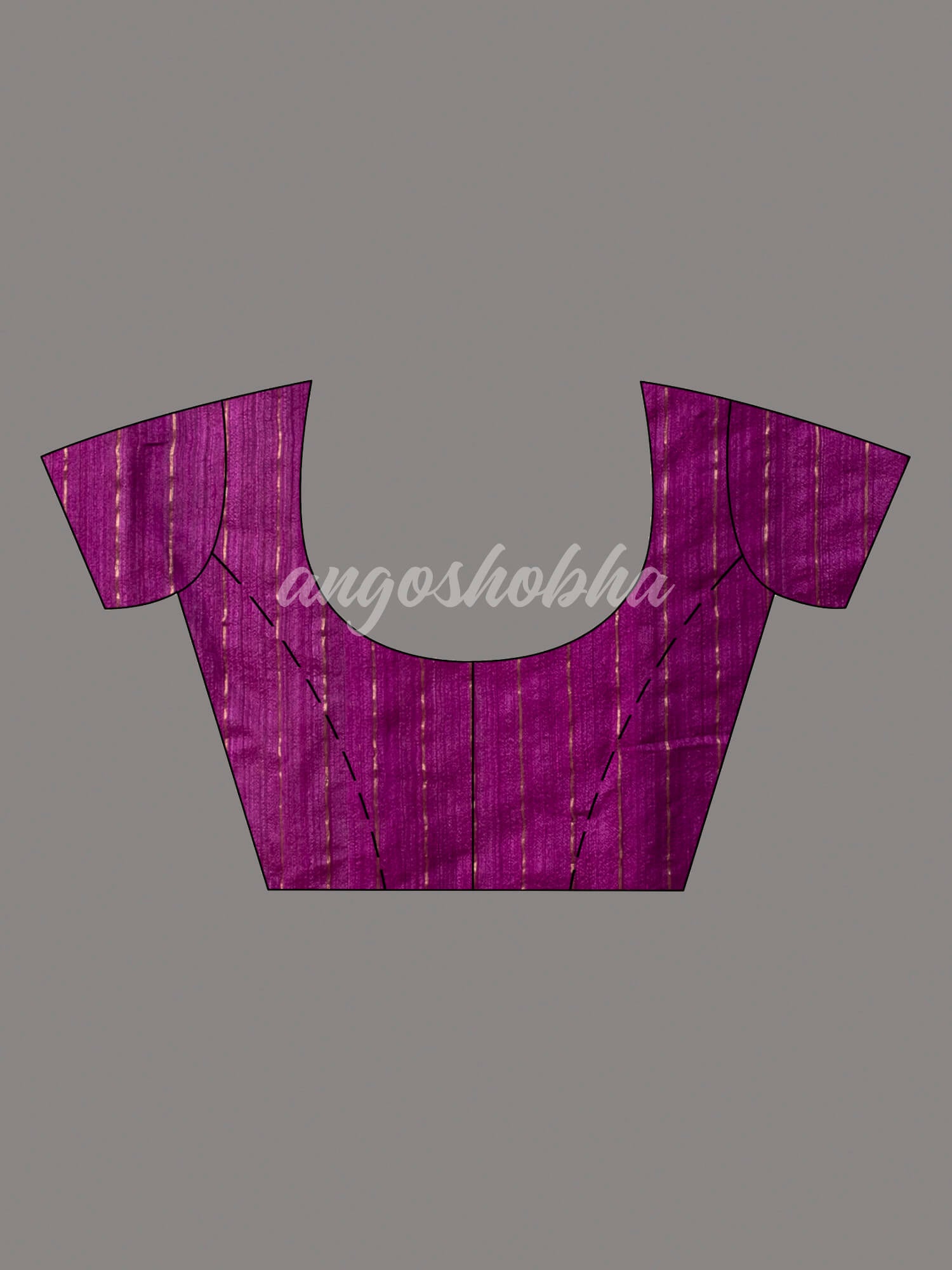 Magenta Pure Muslin Intricate Bird Design Border Handwoven Saree