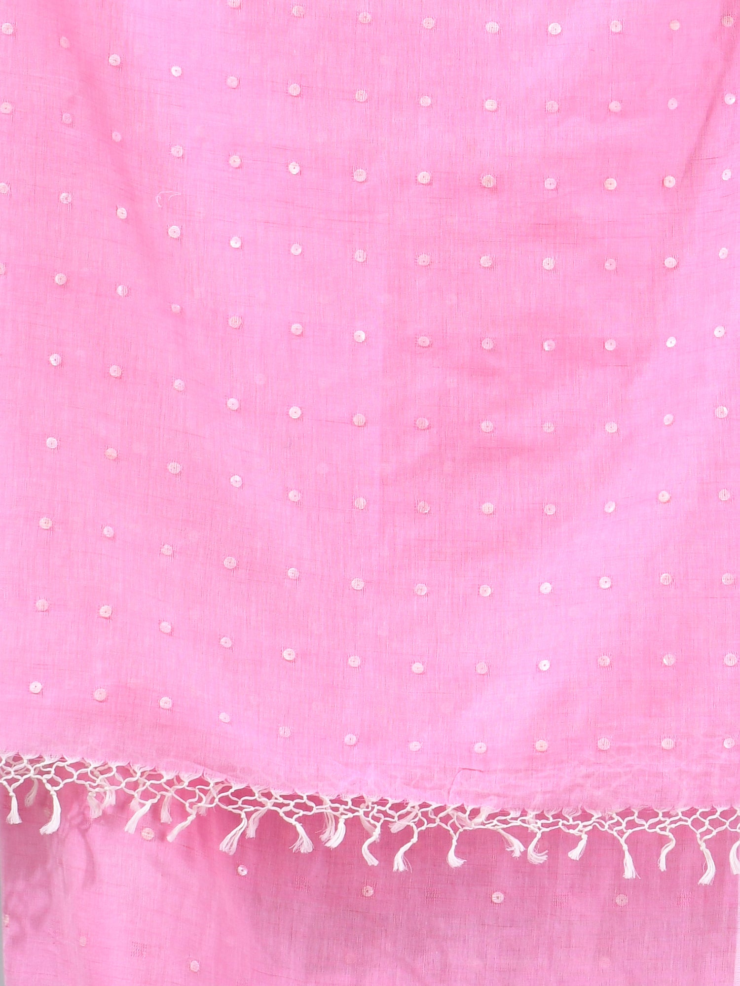 Pink Handloom Cotton Saree