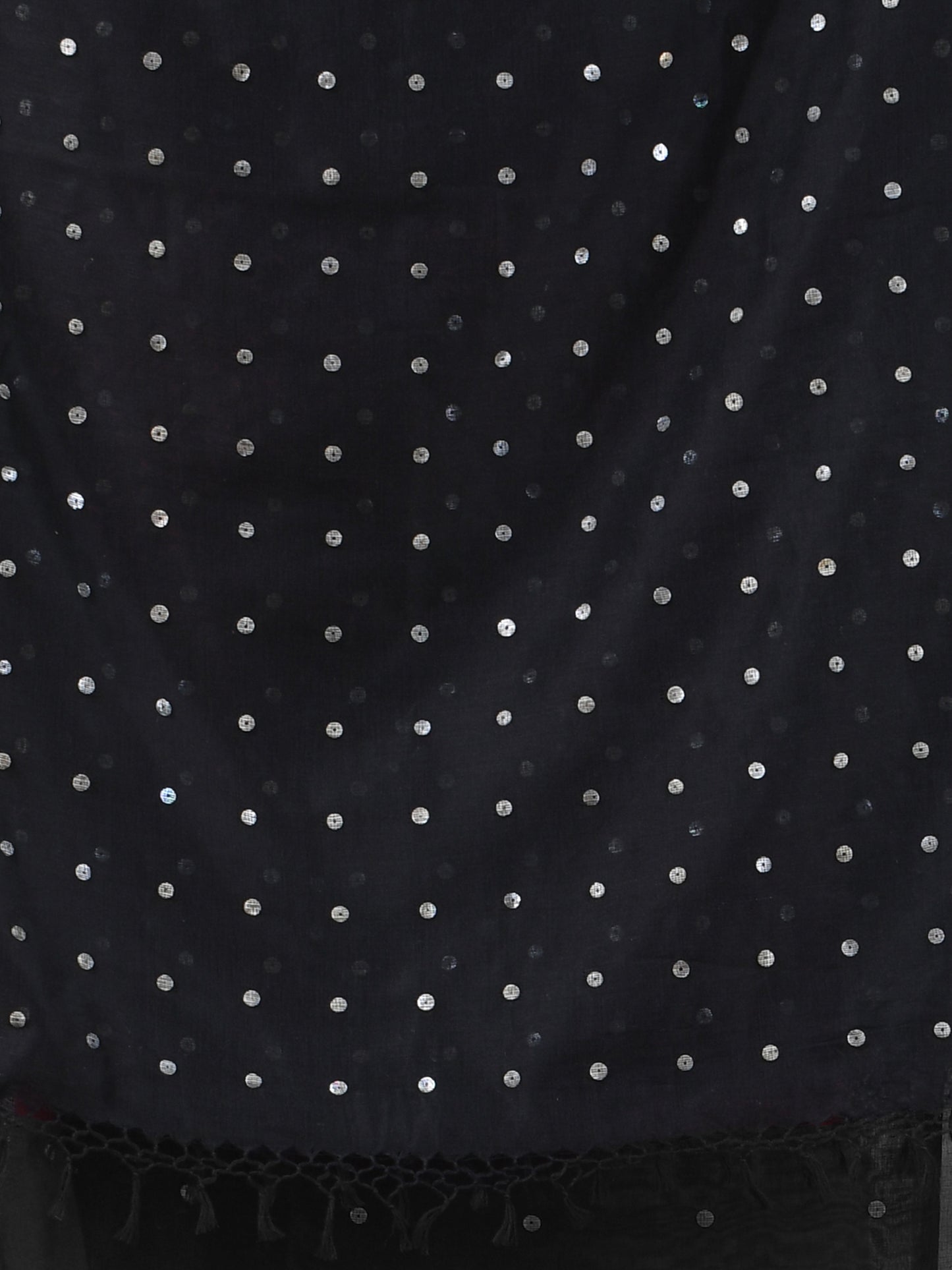 Black Handloom Cotton Saree