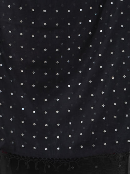 Black Handloom Cotton Saree