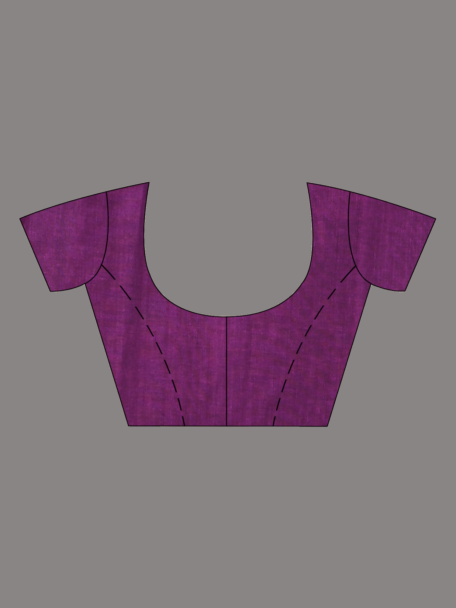 Purple Handloom Cotton Saree