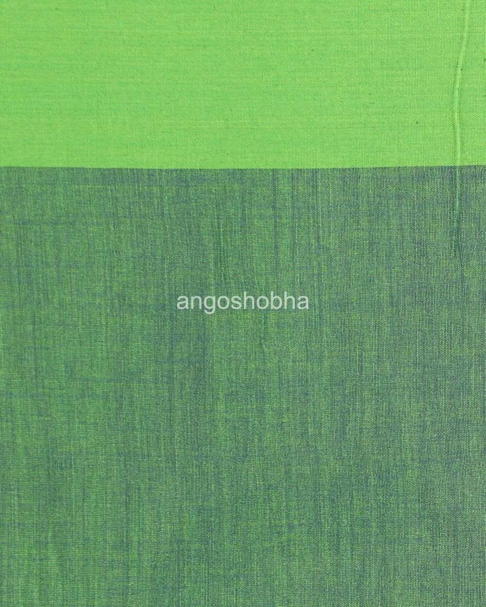 Bengal blue handwoven Mol Mol cotton saree angoshobha