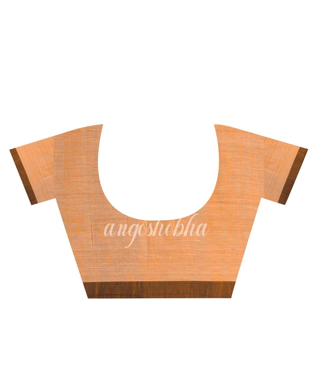Biscuit Handloom Cotton Saree angoshobha