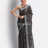 Black Cotton Blen Handloom Jamdani Saree angoshobha