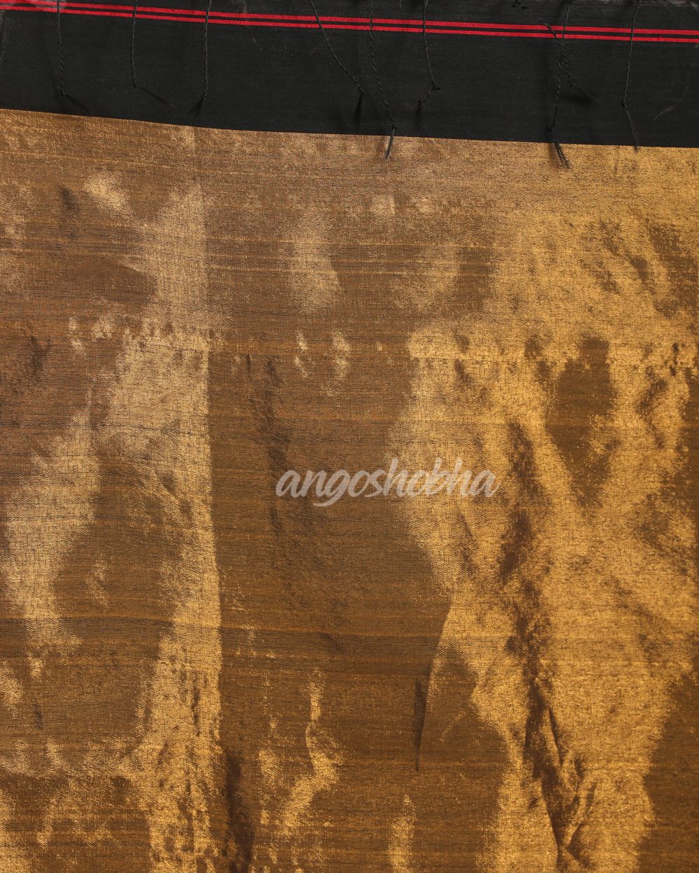 Black Cotton Blend Handloom Jamdani Saree angoshobha