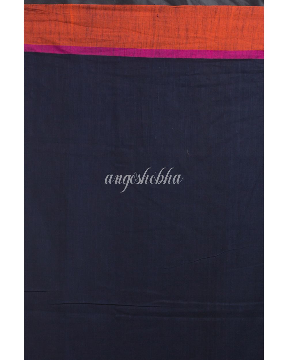 Black Cotton Handloom Saree angoshobha
