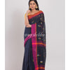 Black Cotton Handloom Saree angoshobha