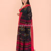 Black Cotton Jamdani Saree angoshobha