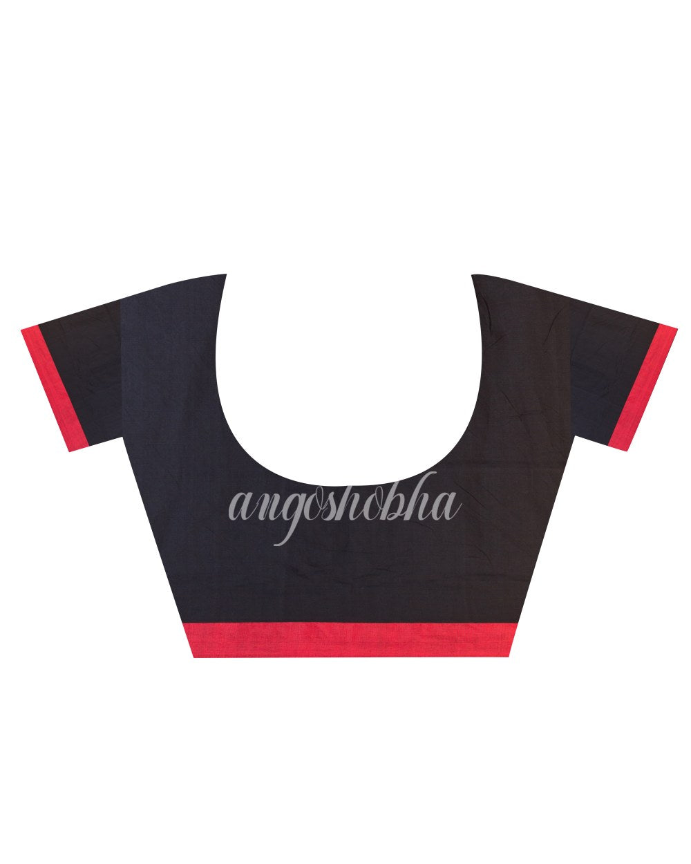 Black Cotton Jamdani Saree angoshobha